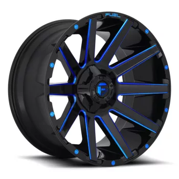   Alumínium felni 22x10 ET-19 6x135/6x139,7 D644 Contra Gloss Black/Blue Tinted Clear Fuel