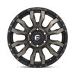 Alloy Wheel 20x10 ET-18 8x165.1 D674 Blitz Matte Black Double Dark Tint Fuel