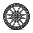 Alumínium felni 17x9 ET1 5x127 D680 Rebel Matte GUN Metal Black Bead Ring Fuel