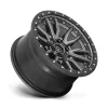   Alloy Wheel 17x9 ET1 6x135 D680 Rebel Matte GUN Metal Black Bead Ring Fuel