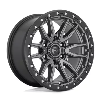   Alloy Wheel 18x9 ET1 5x150 D680 Rebel Matte GUN Metal Black Bead Ring Fuel