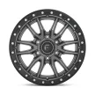 Alloy Wheel 20x9 ET1 8x170 D680 Rebel Matte GUN Metal Black Bead Ring Fuel