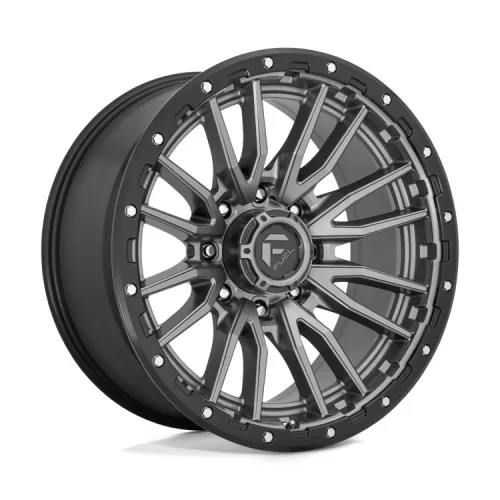 Alloy Wheel 22x10 ET-18 8x180 D680 Rebel Matte GUN Metal Black Bead Ring Fuel