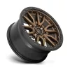   Alumínium felni 17x9 ET1 6x139,7 D681 Rebel Matte Bronze Black Bead Ring Fuel