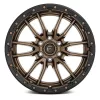   Alumínium felni 22x10 ET-13 6x139,7 D681 Rebel 6 Matte Bronze Black Bead Ring Fuel