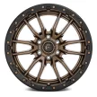 Alumínium felni 22x10 ET-13 6x139,7 D681 Rebel 6 Matte Bronze Black Bead Ring Fuel