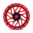 Alumínium felni 20x10 ET-18 5x114.3/5x127 D691 Triton Candy RED Milled Fuel