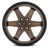  Alumínium felni 17x9 ET1 6x139,7 D699 Kicker 6 Matte Bronze Black Bead Ring Fuel