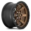 Alumínium felni 17x9 ET1 6x139,7 D699 Kicker 6 Matte Bronze Black Bead Ring Fuel