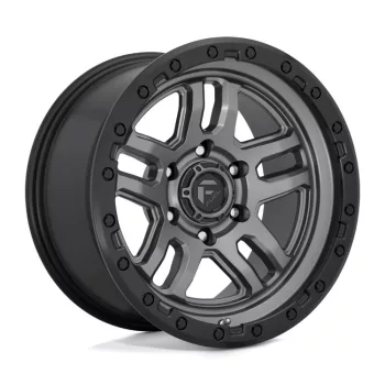   Alloy Wheel 20x9 ET1 6x139.7 D701 Ammo Matte GUN Metal Black Bead Ring Fuel