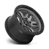   Alloy Wheel 20x9 ET1 6x139.7 D701 Ammo Matte GUN Metal Black Bead Ring Fuel