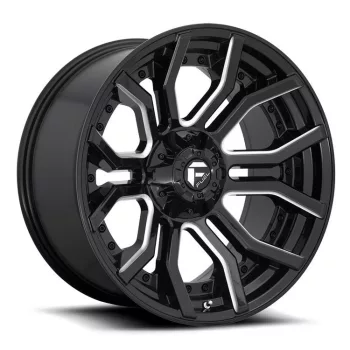   Alumínium felni 20x9 ET1 6x135/6x139,7 D711 Rage Gloss Black Milled Fuel