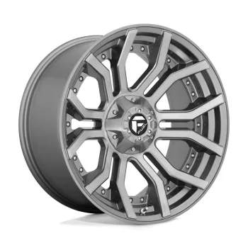   Alumínium felni 20x10 ET-18 6x135/6x139,7 D713 Rage Platinum Brushed GUN Metal Tinted Clear Fuel