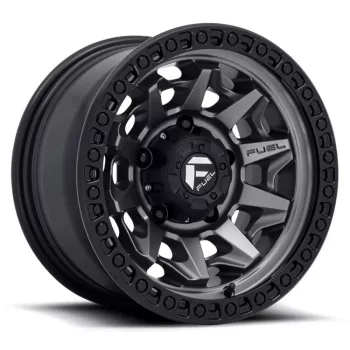   Alumínium felni 15x8 ET-19 5x139.7 D716 Covert Matte GUN Metal Black Bead Ring Fuel