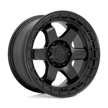   Alumínium felni 18x9 ET-12 6x139,7 D750 Block Matte Black W/ Black Ring Fuel