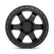 Alumínium felni 18x9 ET1 6x139,7 D750 Block Matte Black W/ Black Ring Fuel