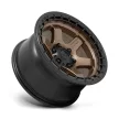 Alumínium felni 17x9 ET1 6x139,7 D751 Block Matte Bronze W/ Black Ring Fuel