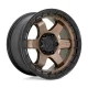 Alumínium felni 18x9 ET-12 5x127 D751 Block Matte Bronze W/ Black Ring Fuel