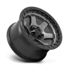   Alumínium felni 17x9 ET1 6x139,7 D752 Block Matte Gunmetal W/ Black Ring Fuel
