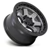   Alumínium felni 18x9 ET-12 5x127 D752 Block Matte Gunmetal W/ Black Ring Fuel