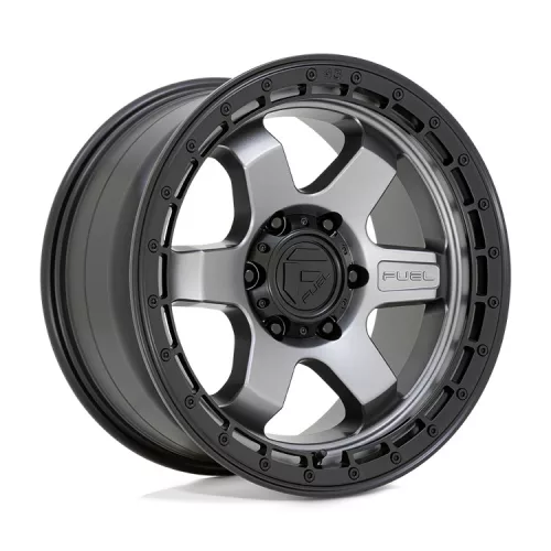Alumínium felni 18x9 ET-12 6x139,7 D752 Block Matte Gunmetal W/ Black Ring Fuel