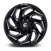   Alumínium felni 17x9 ET-12 5x114.3/5x127 D753 Reaction Gloss Black Milled Fuel