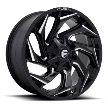   Alumínium felni 20x9 ET1 6x135/6x139,7 D753 Reaction Gloss Black Milled Fuel