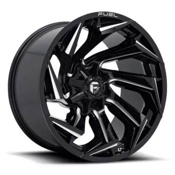   Fuel alu disky 22x10 ET-18 6x135/6x139,7 D753 Reaction Gloss Black Milled