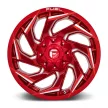 Alumínium felni 18x9 ET1 8x170 D754 Reaction Candy RED Milled Fuel