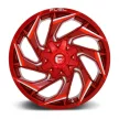 Alumínium felni 20x9 ET1 6x135/6x139,7 D754 Reaction Candy RED Milled Fuel