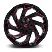 Fuel alu disky 20x10 ET-18 6x135/6x139,7 D755 Reaction Gloss Black Milled W/ RED Tint