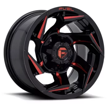   Alumínium felni 20x9 ET20 5x114.3/5x127 D755 Reaction Gloss Black/Red Tint Fuel