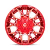   Alumínium felni 20x9 ET1 6x135/6x139,7 D771 Twitch Candy RED Milled Fuel