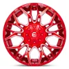   Alumínium felni 22x10 ET-18 8x165.1 D771 Twitch Candy RED Milled Fuel