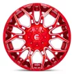 Alumínium felni 22x10 ET-18 8x165.1 D771 Twitch Candy RED Milled Fuel
