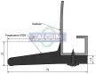 Kalgum univerzální gumové blatníky 5 cm K50N boční montáž