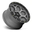 Alumínium felni 18x8.5 ET18 5x127 KM541 Dirty Harry Satin Gray W/ Black LIP KMC