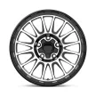 Alumínium felni 17x8 ET38 5x108 KM542 Impact Satin Black Machined KMC