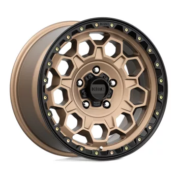   Alloy Wheel 17x9 ET18 5x127 KM545 Trek Matte Bronze W/ Black LIP KMC