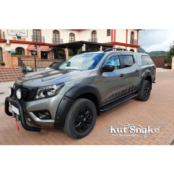   Plastové lemy blatníků Kut Snake pro Nissan Navara D23 NP300 (standardní palivová nádrž) 50 mm