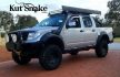 Plastové lemy blatníků Kut Snake pro Nissan Navara D40 2005-2015, 75 mm