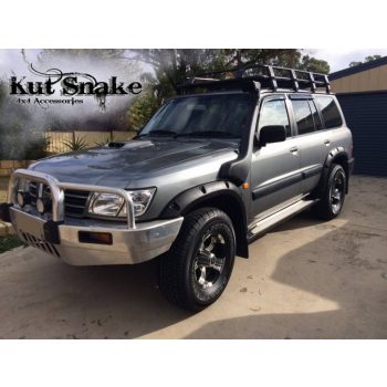   Plastové lemy blatníků Kut Snake pro Nissan Patrol Y61, r.v. 1997-2004, 50 mm, zadní sada