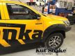 Rozšiřovací plastové lemy blatníků Kut Snake pro Toyota Hilux Revo 2015+, 75mm