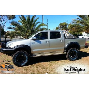   Rozšiřovací plastové lemy blatníků Kut Snake pro Toyota Hilux KUN Vigo2, 2012-2015, MONSTER, 95mm