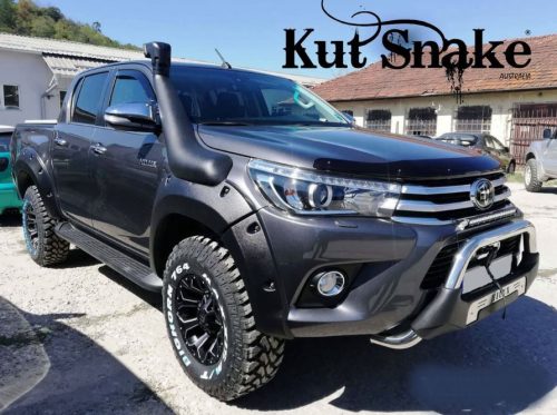Plastové lemy blatníků Kut Snake pro Toyota Hilux Rocco 2019+ 75 mm