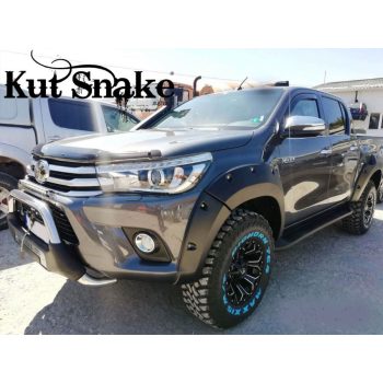   Plastové lemy blatníků Kut Snake pro Toyota Hilux Rocco 2019+ 75 mm