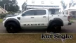 Plastové lemy blatníků Kut Snake pro Ford Ranger, MONSTER, 95 mm hladký povrch