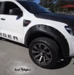 Plastové lemy blatníků Kut Snake pro Ford Ranger, MONSTER, 95 mm hladký povrch