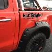 Plastové lemy blatníků Kut Snake pro Ford Ranger, MONSTER, 95 mm