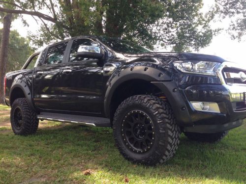 Plastové lemy blatníků Kut Snake pro Ford Ranger, 55 mm